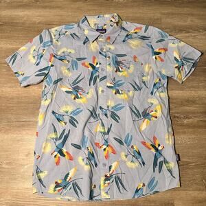 Patagonia Men's Go To Shirt Tucan Bird Size Medium Button Down
